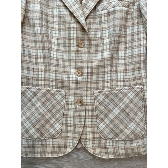 Vtg Pendleton 100% Wool Plaid Blazer & Skirt Set Women's-Size 6 - Picture 5 of 15